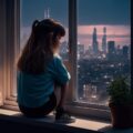 孤独を感じる少女