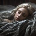 眠っている女性